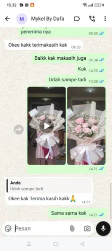 Testimonial Buket Bunga cimoyan