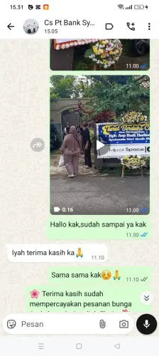Testimonial Papan Bunga cimoyan